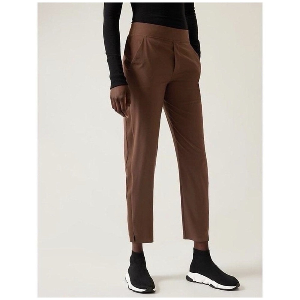 Athleta Women's Brooklyn Mid Rise brown Ankle Pants Size 2